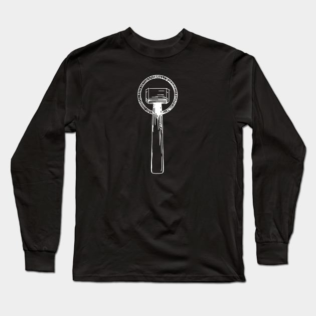 Sledge Hammer - Inverted Long Sleeve T-Shirt by CCDesign